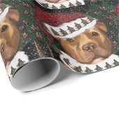 American Staffordshire Terrier Cadeaupapier (Rol Hoek)