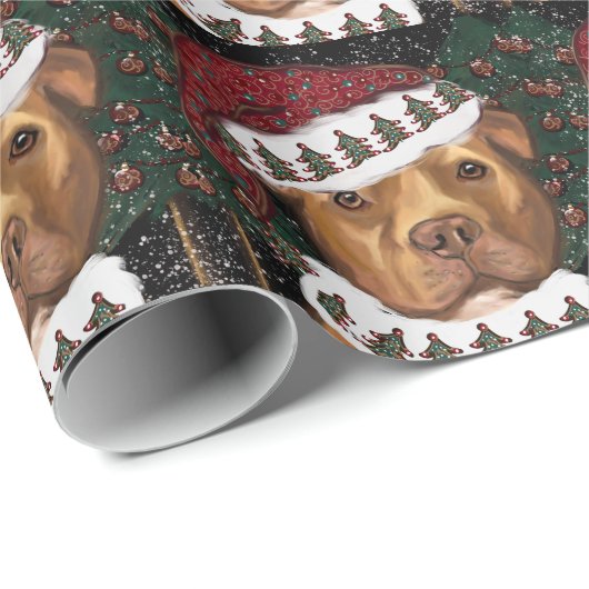 American Staffordshire Terrier Cadeaupapier (Rol Hoek)