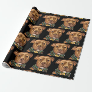 AMERICAN STAFFORDSHIRE TERRIËR  CADEAUPAPIER