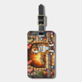 American Staffordshire Terrier Christmas Lights Bagagelabel (Voorkant verticaal)