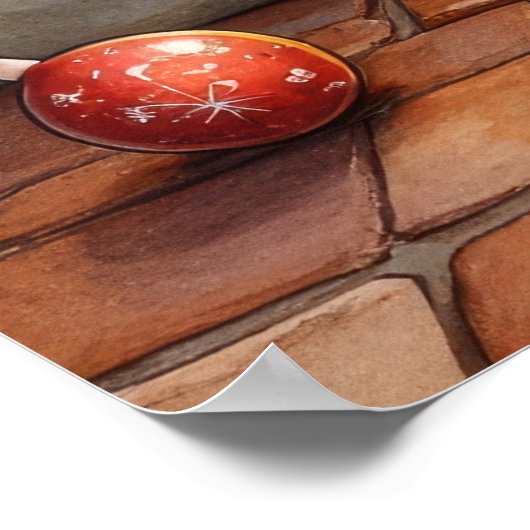 American Staffordshire Terrier Christmas Lights Poster (Hoek)