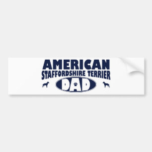 American Staffordshire Terrier Dad Bumpersticker