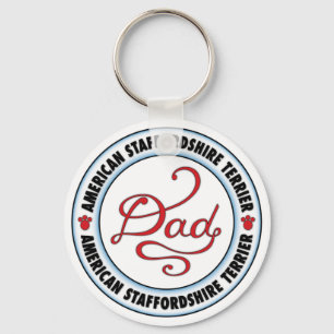 American Staffordshire Terrier Dad Sleutelhanger