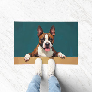 American Staffordshire Terrier deurmat Kunst