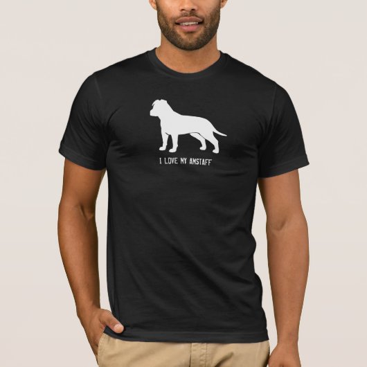 American Staffordshire Terrier (diskette-ars) T-shirt (Voorkant)