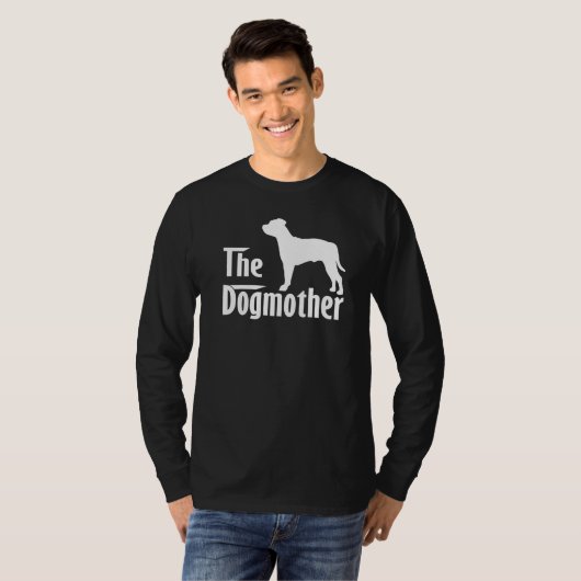 American Staffordshire Terrier Dog mama's D T-shirt (Voorkant volledig)