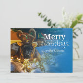 American Staffordshire Terrier Feestdagenkaart (Staand voorkant)