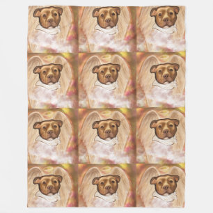 AMERICAN STAFFORDSHIRE TERRIËR FLEECE DEKEN