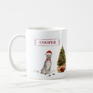 American Staffordshire Terrier Funny Kersthond Koffiemok