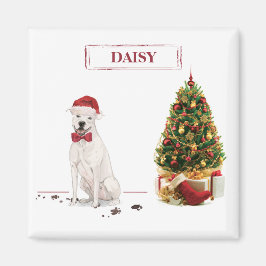 American Staffordshire Terrier Funny Kersthond Magneet