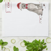 American Staffordshire Terrier Funny Kersthond Theedoek (Gevouwen)