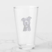 American Staffordshire Terrier Glas (Achterkant)