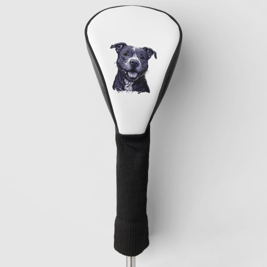 American Staffordshire Terrier Golfheadcover (Voorkant)