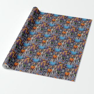 American Staffordshire Terrier Honden Halloween Cadeaupapier