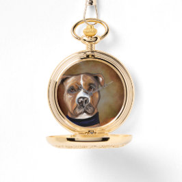 AMERICAN STAFFORDSHIRE TERRIËR HORLOGE