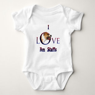 American Staffordshire Terrier Ik Liefde Romper
