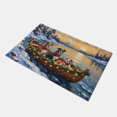 American Staffordshire Terrier Kerstboot Deurmat (Schuin)
