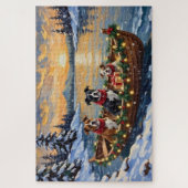 American Staffordshire Terrier Kerstboot Legpuzzel (Verticaal)