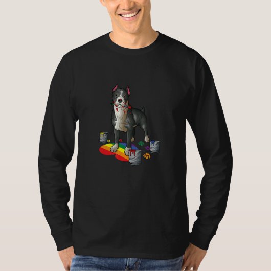 American staffordshire terrier LGBTQ amstaff T-shirt (Voorkant)