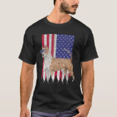 American Staffordshire Terrier Patriotic Dog Ameri T-shirt (Voorkant)
