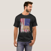 American Staffordshire Terrier Patriotic Dog Ameri T-shirt (Voorkant volledig)
