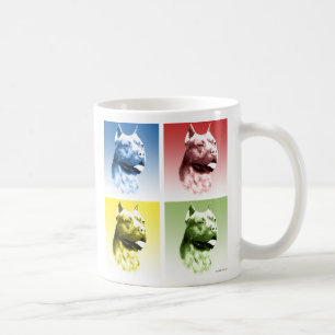 American Staffordshire Terrier Pop Kunst Koffiemok