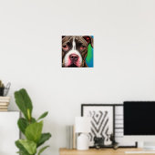 American Staffordshire Terrier Poster (Thuiskantoor)