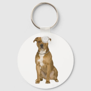 American Staffordshire Terrier Puppy Dog Sleutelha Sleutelhanger