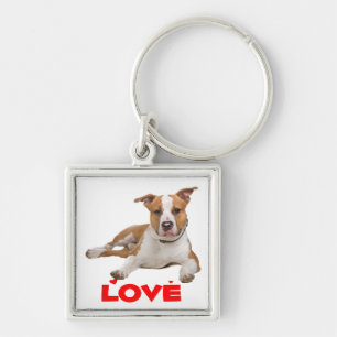 American Staffordshire Terrier Puppy Hond Sleutelhanger