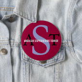 American Staffordshire Terrier Ronde Button 4,0 Cm (In situ)