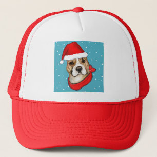 American Staffordshire Terrier santa Trucker Pet