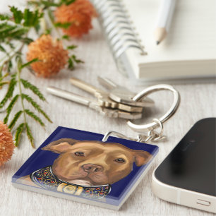 American Staffordshire Terrier Sleutelhanger