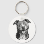 American Staffordshire Terrier Sleutelhanger (Voorkant)