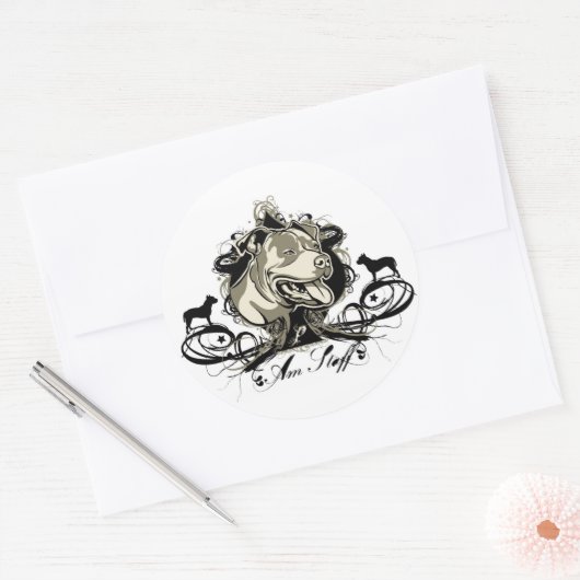 American Staffordshire Terrier Sticker (Envelop)