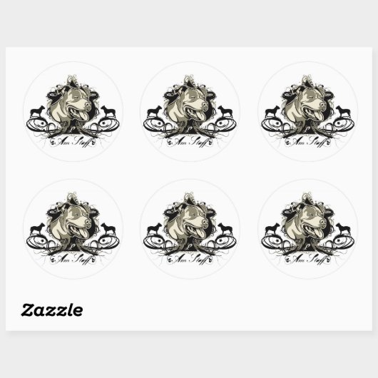 American Staffordshire Terrier Sticker (Vel)
