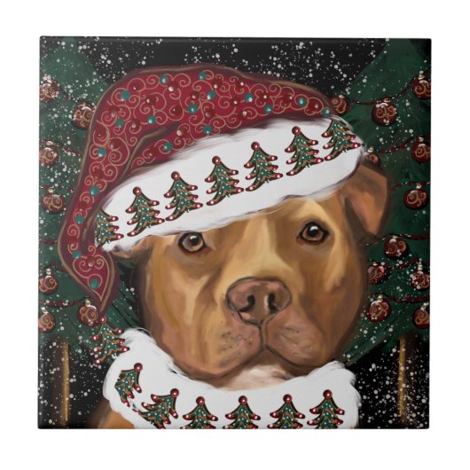 American Staffordshire Terrier  Tegeltje (Voorkant)