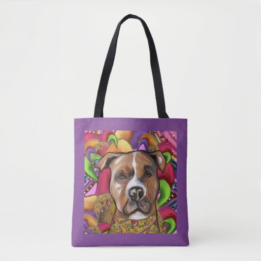 AMERICAN STAFFORDSHIRE TERRIËR TOTE BAG (Voorkant)