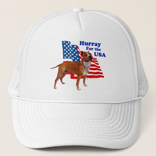 American Staffordshire Terrier USA Trucker Pet (Voorkant)