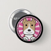 American Stafforshire Terrier Ronde Button 5,7 Cm (Voorkant /achterkant)