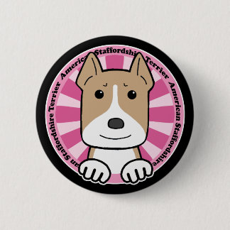 American Stafforshire Terrier Ronde Button 5,7 Cm