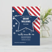 American Star Fundraiser Invitation Kaart (Staand voorkant)