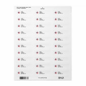 American Star Return Address Labels (Full Sheet)