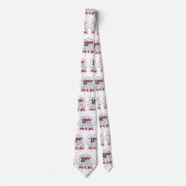 American Stars and Stripes Happy 4th van juli Stropdas (Voorkant)