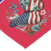 American Star's And Stripes Korte Tafelloper (Hoek)