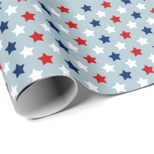 American Stars Pattern Cadeaupapier (Rol Hoek)