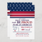 American Stars Uitnodiging (Voorkant / Achterkant)