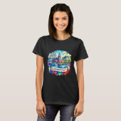 American State Map T-Shirts - Connecticut USA map (Voorkant volledig)