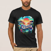 American State Map T-Shirts - Florida USA map (Voorkant)