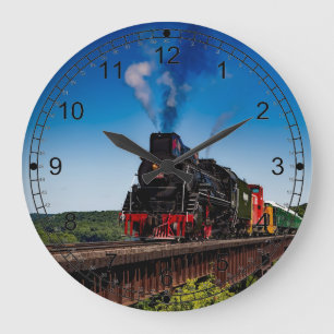 American Steam Train Locomotive Grote Klok