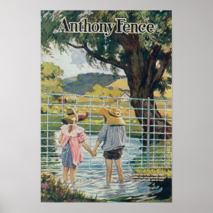 American Steel & Wire Co Fence Pond en Kinder Poster